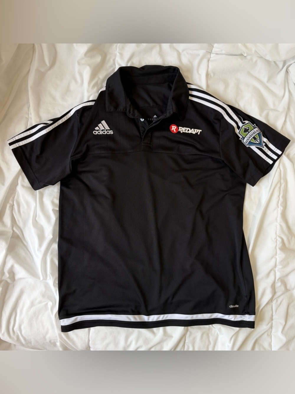Adidas Seattle Sounders FC Soccer Jersey Mens XL Black